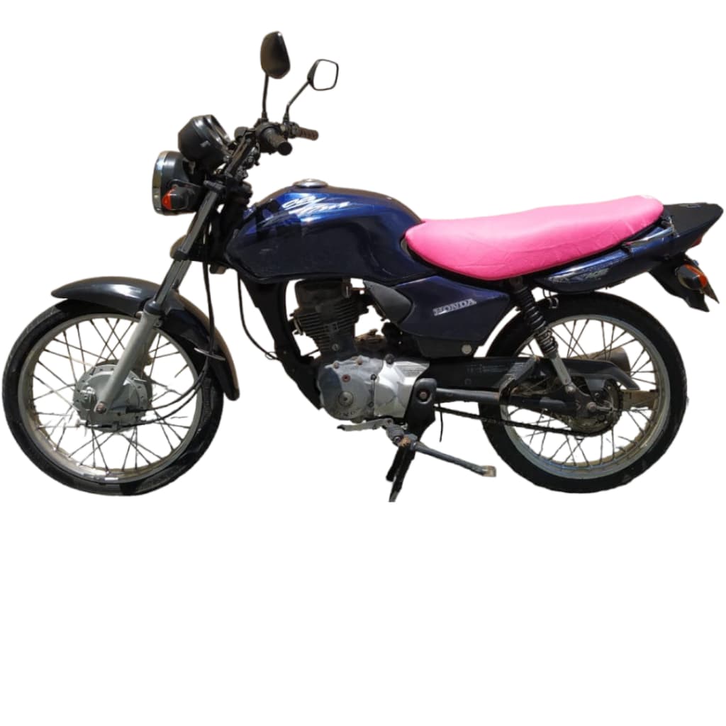 Capa Banco Moto Colorido Honda Cg Fan 2000 A 2008