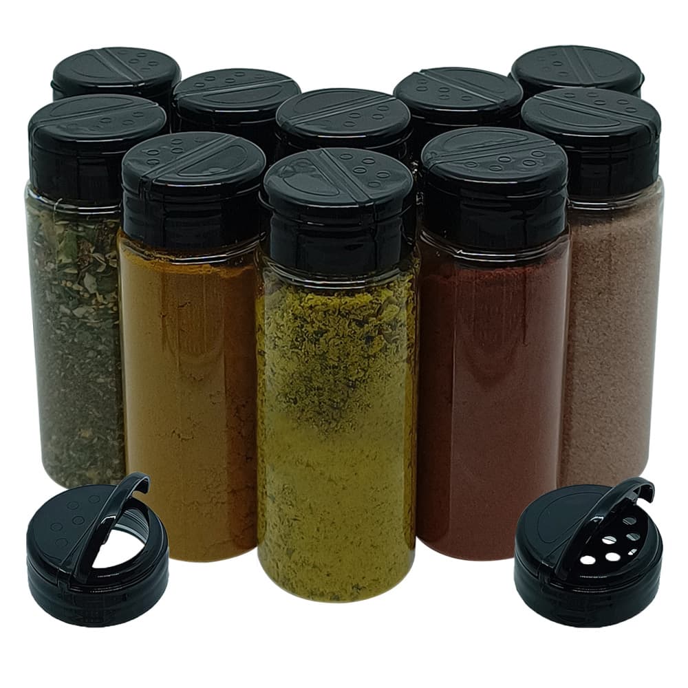 Pote Tempero Kit Potes Tampa Dosadora Dupla Mantimento T140
