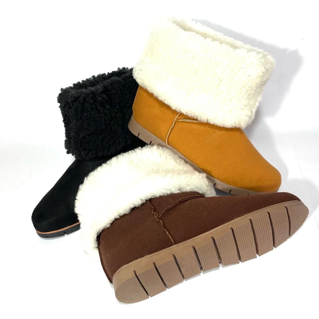 Sinta o Conforto nas Botas de Pelo Feminina Forrada com Pelinho mais Quentes da Estação de Inverno