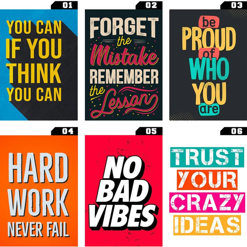 Placa Decorativa frases em Inglês Motivacional - Plaquinhas Decorativas Frases em Inglês