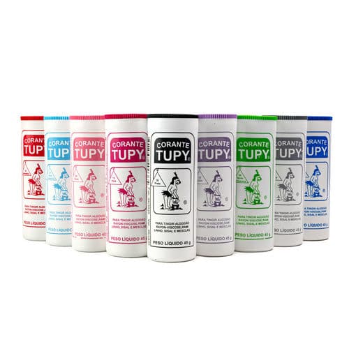 Corante para Tingir Tecidos Roupa Tupy 45g Diversas Cores