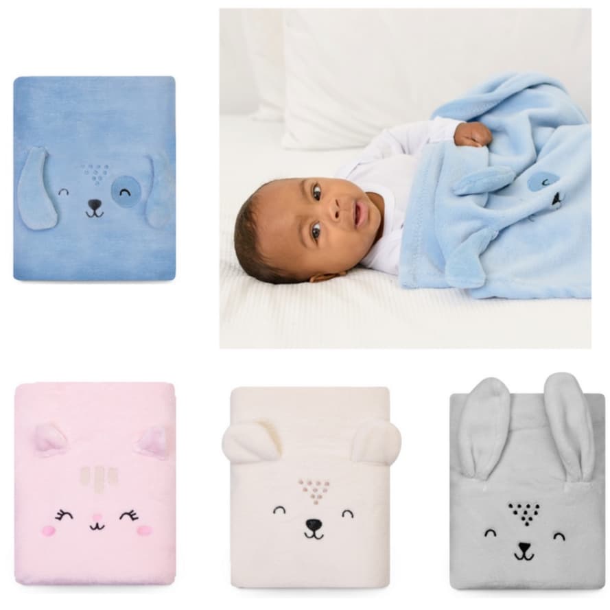 Cobertor Manta Microfibra Bebe Com Orelinha Bichos Papi