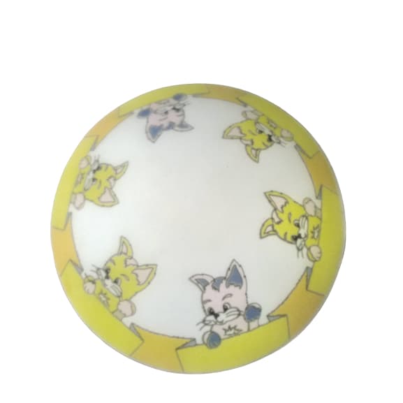 Vidro De Reposição Luminária Plafon Redondo 25cm Infantil Gatinhos.