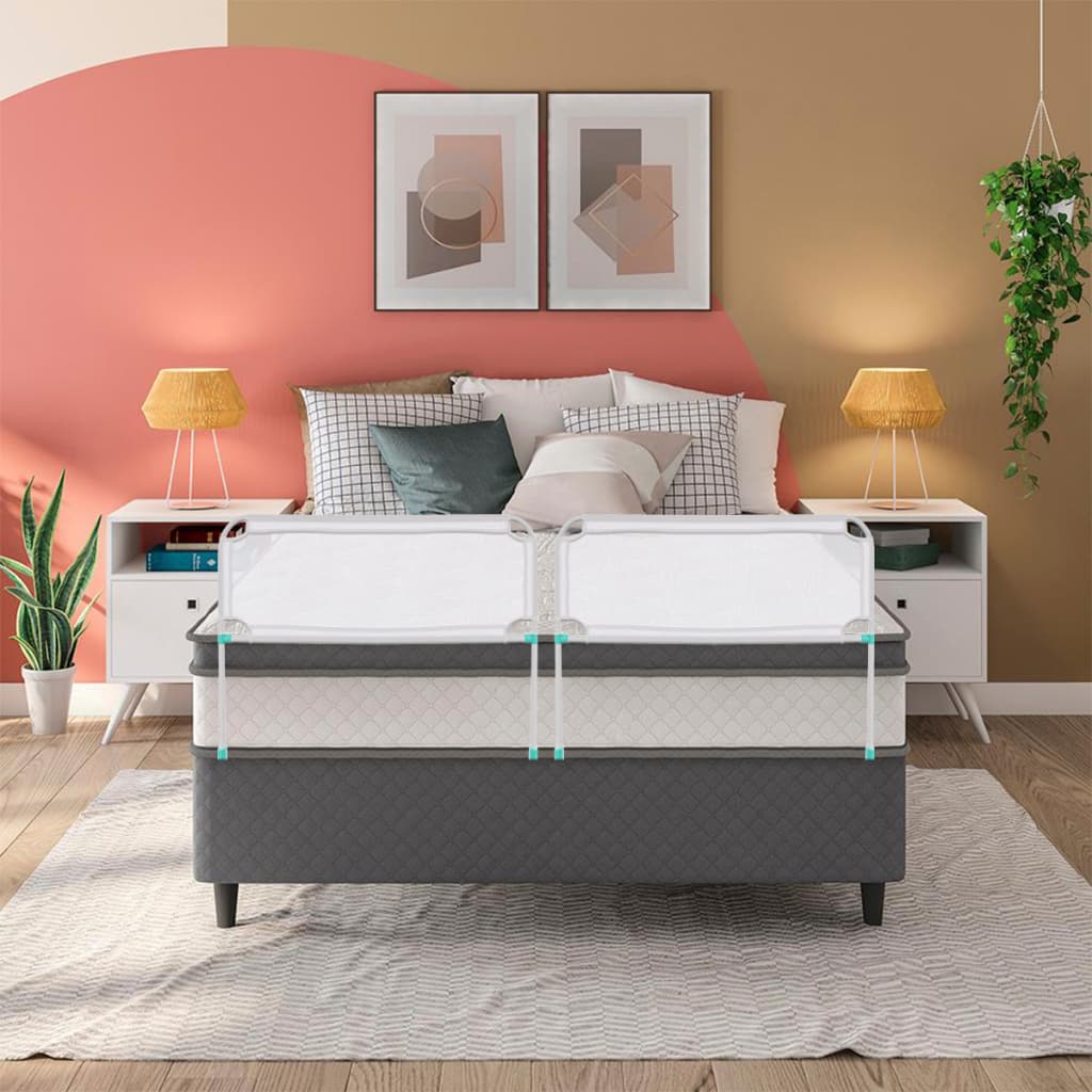 KIT 2 Grade de Cama BOX Proteção Gradinha Suporte (Grande 89cm)