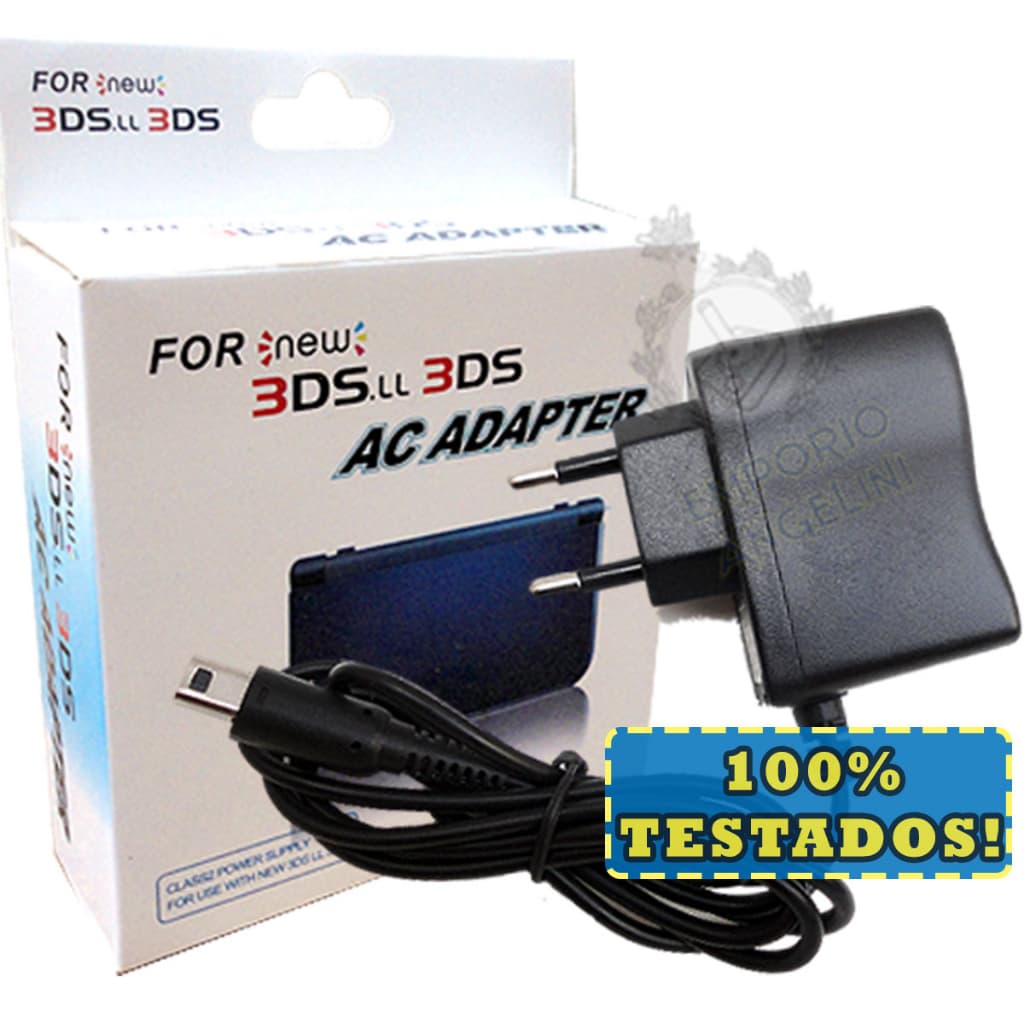 Fonte Carregador Bivolt 3ds Xl New 3ds 2ds Dsi 110-220v c/ Nota Fiscal