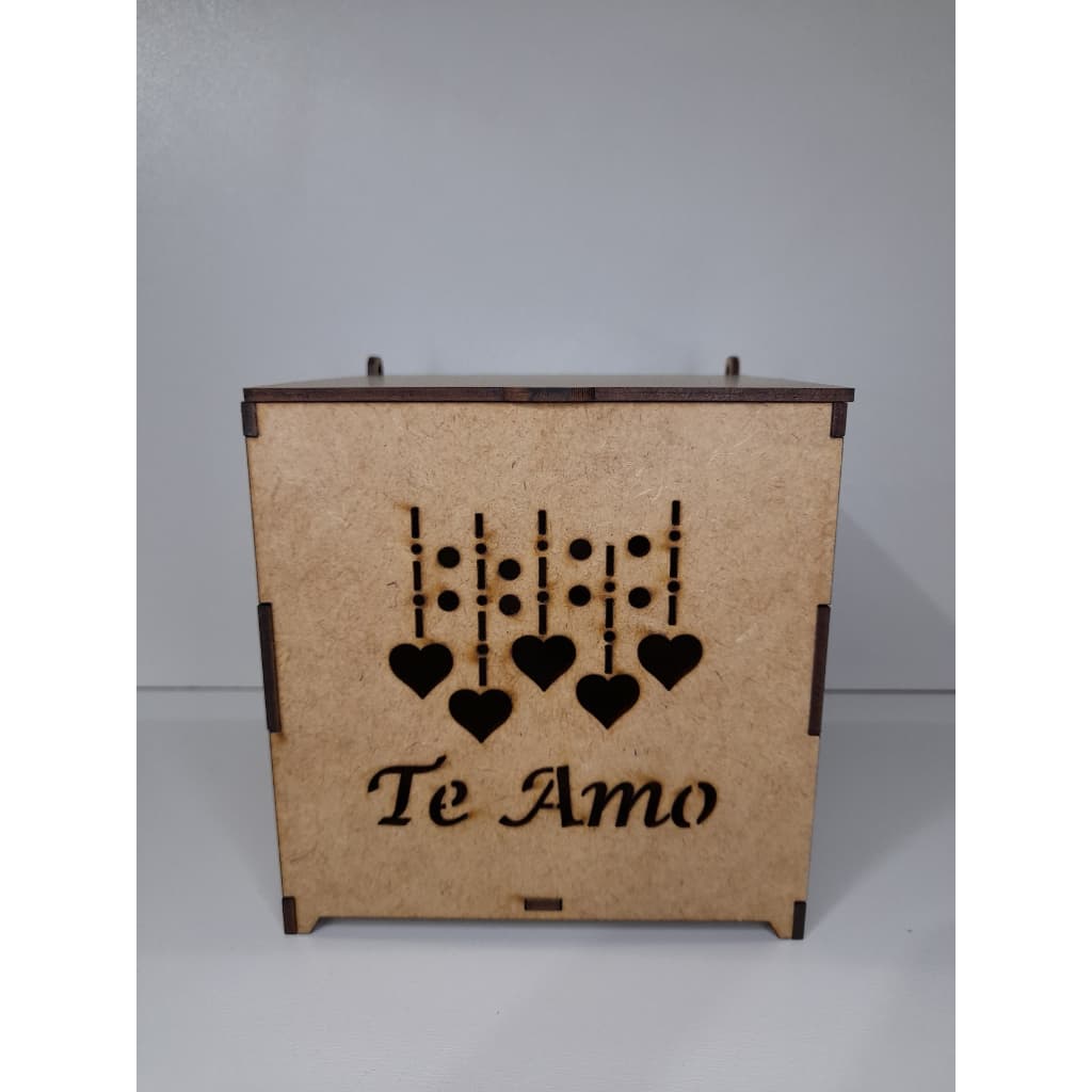 Caixa te amo , Caixa de mdf multiuso ideal para Xicaras, chocolates, presentes