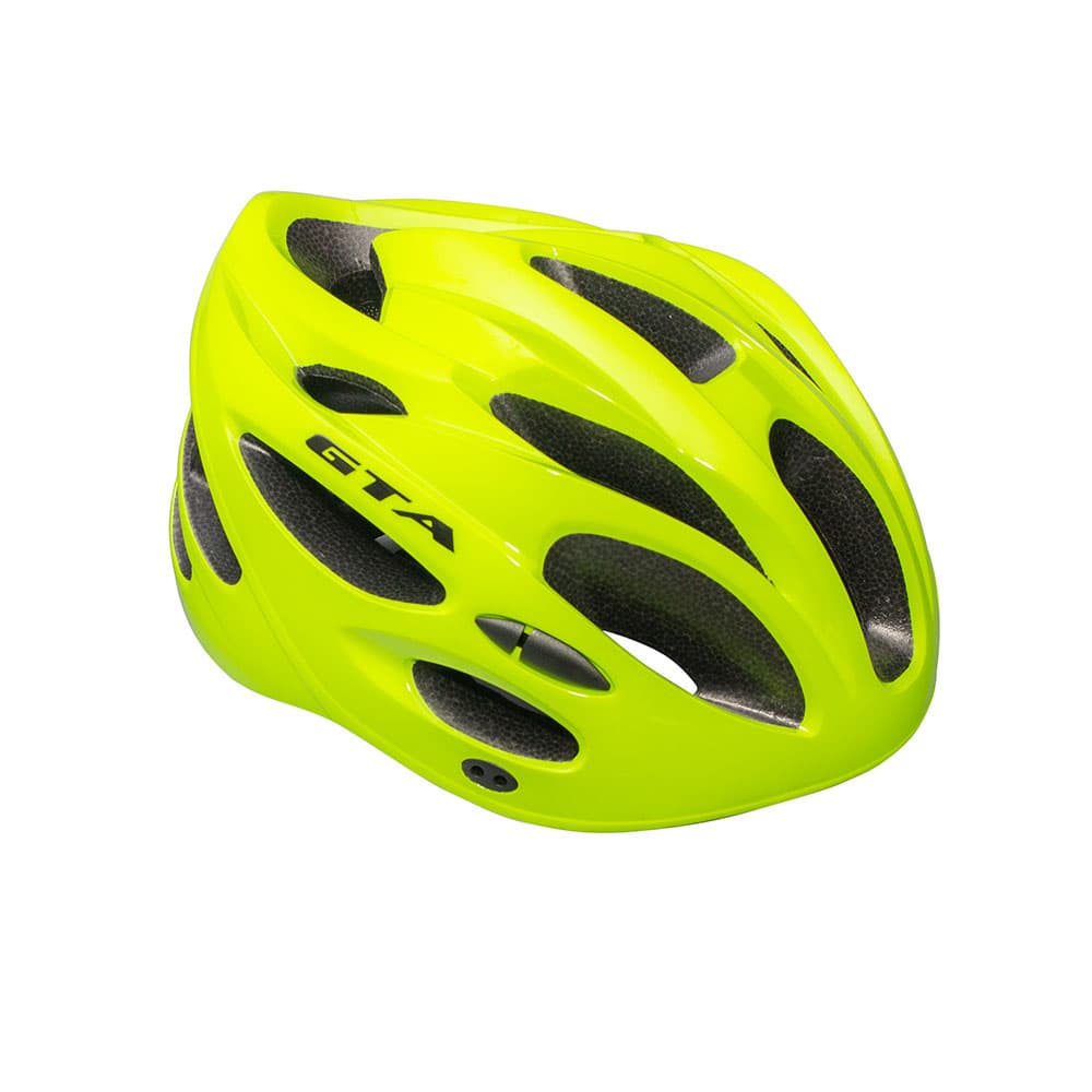 Capacete Ciclismo Mtb Com Regulagem Sinalizador Ventilado Bicicleta Bike Gta Amarelo