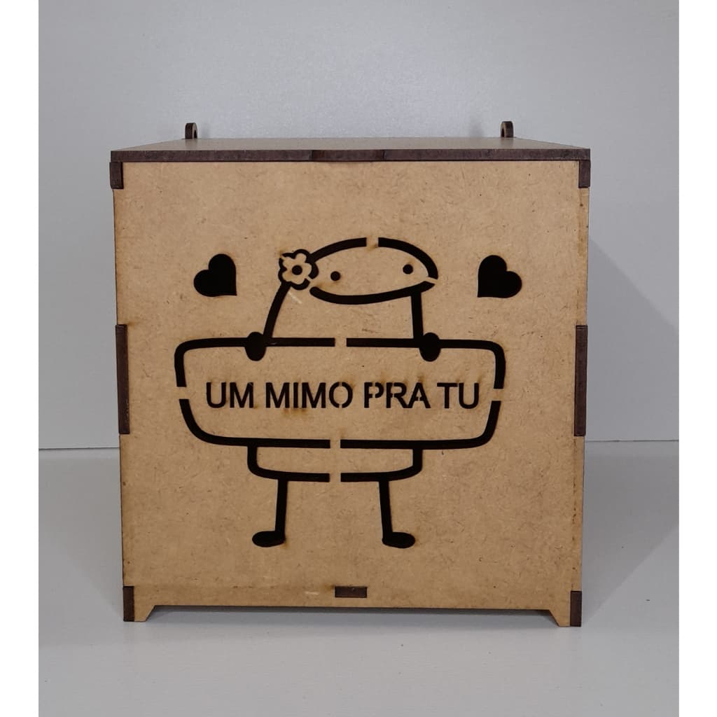 Caixa um mimo pra tu, Caixa de mdf multiuso ideal para Xicaras, chocolates, presentes