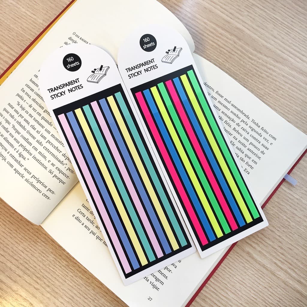 Kit 2 Blocos Marca Texto Kit marca texto material escolar marca texto em fita