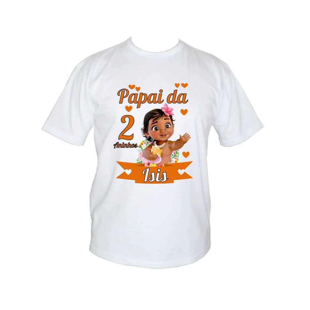 Kit Camiseta Moana baby Laranja