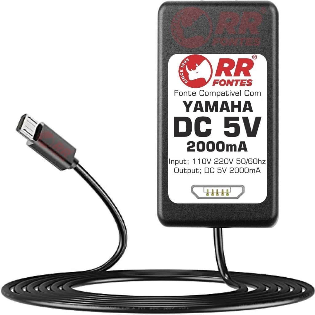 Fonte DC 5V Para Mesa De Som E Interface De Áudio Yamaha Ag03 Ag06