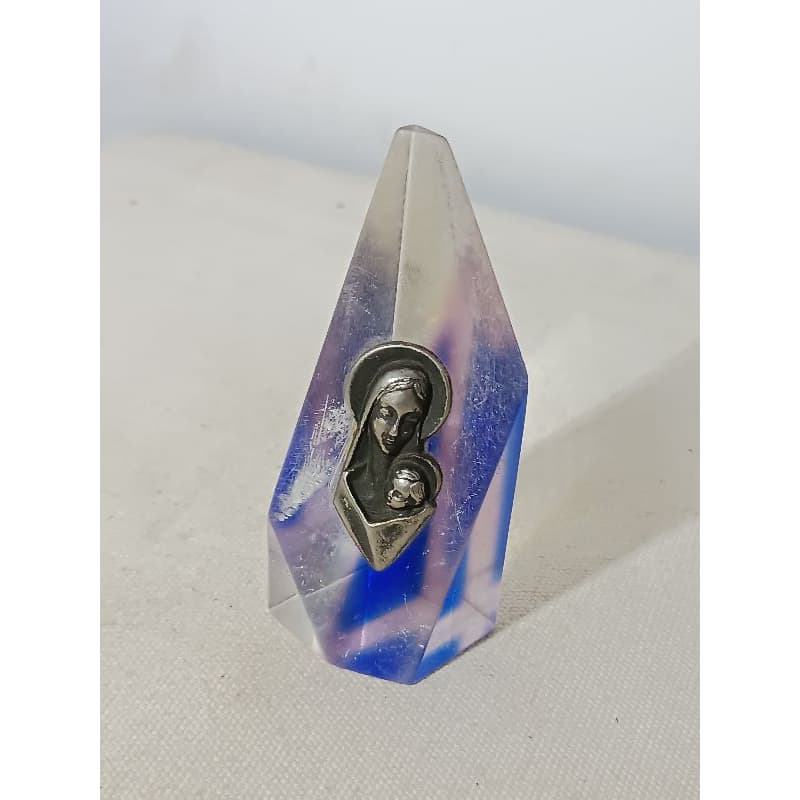 Artesanato Antigo Católico em Acrílico 09cm Colecionável ver Descrição