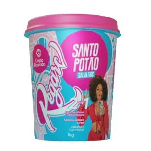 Creme de Pentear e Creme Hidratante 2 em 1 Crespas e Cacheadas Santo Potão 1kg Regarv