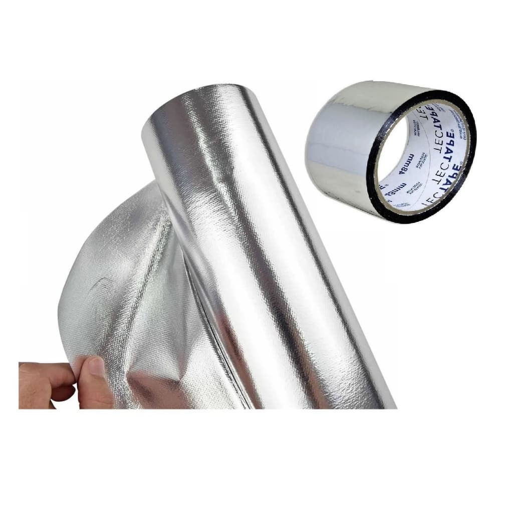 Fita Aluminizada + Lona Térmica 4x1 Metros Refletiva Grow Cultivo Indoor Aluminio Premium