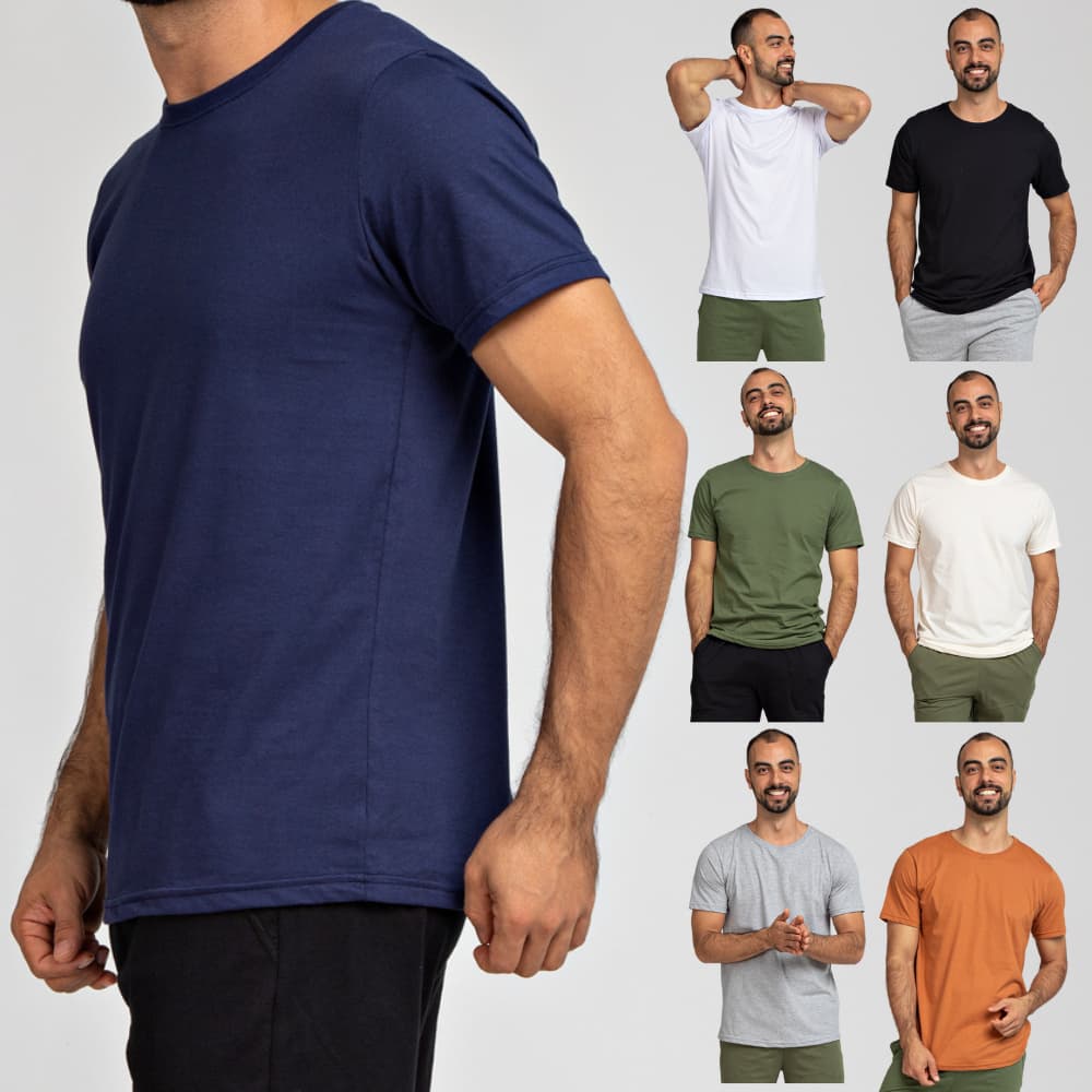 Camiseta Masculina de Algodão Premium - Universo Básico