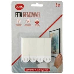 Fita Adesiva Removível P Clink 16 x 55mm - 8 Unidades