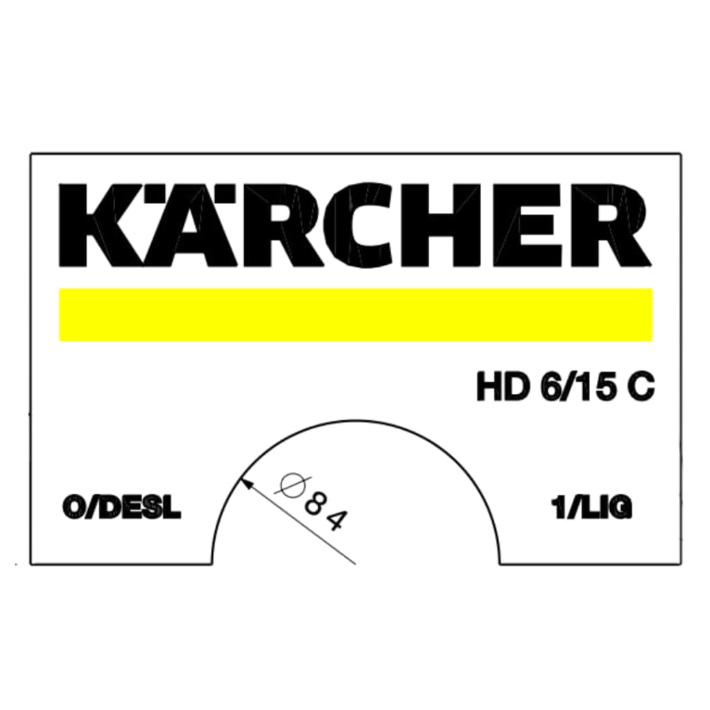 Adesivo Lavadora De Alta Pressão Hd 6/15 C Kärcher