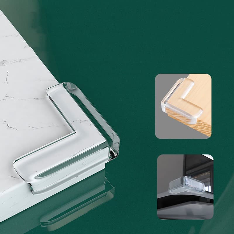 4 Protetores De Quina Silicone Quadrado Para Crianças E Bebes Proteção Anti-colisão Promoção