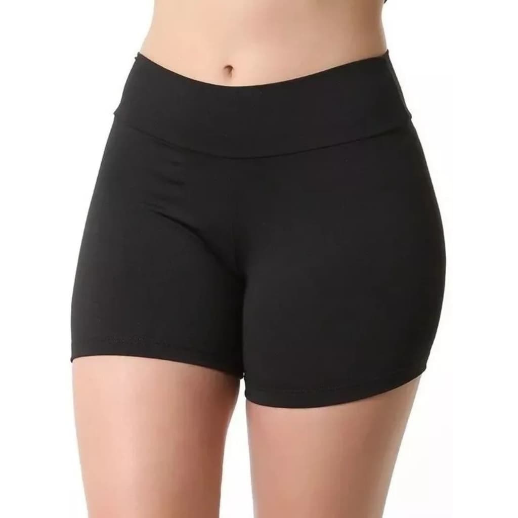 Shorts Legging Feminino Meia Coxa Fitness Suplex Academia