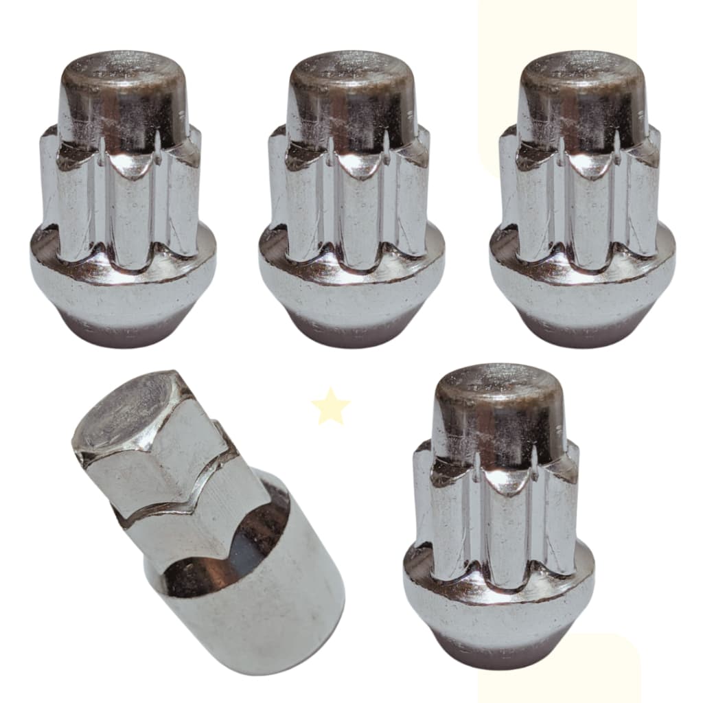 Kit Porcas Anti Furto Roda Cromada Sonic Tracker Spin