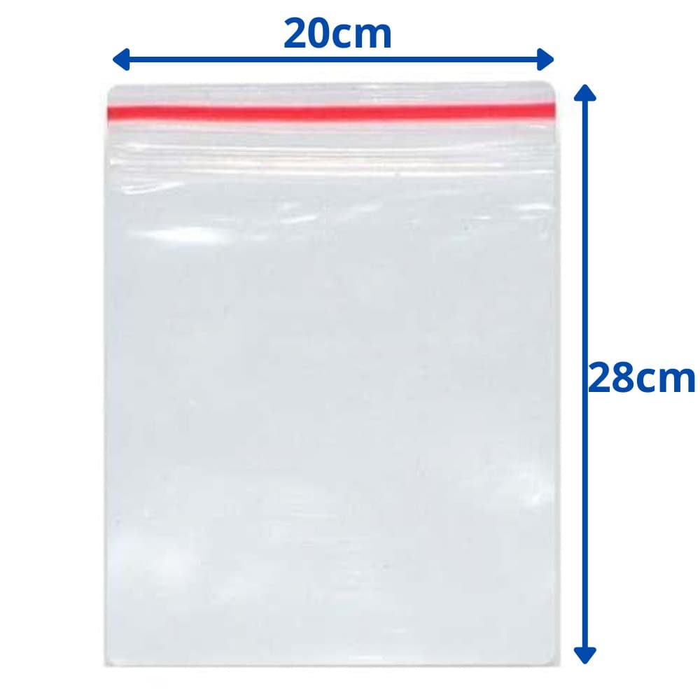 100 Sacos Saquinho Zip Hermético 20x28 Abre E Fecha Qualidade BAC