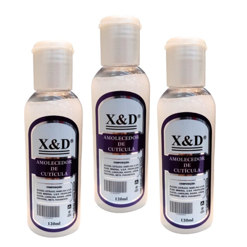 Amolecedor De Cutícula Para Unhas Manicure Hidratante 120ml X&D