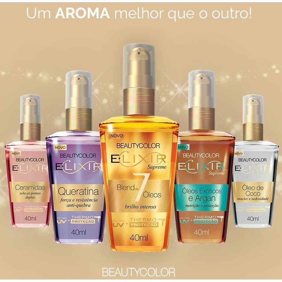 Óleo Beauty Color Elixir Supreme Reparador de Pontas 40ml - Escolha