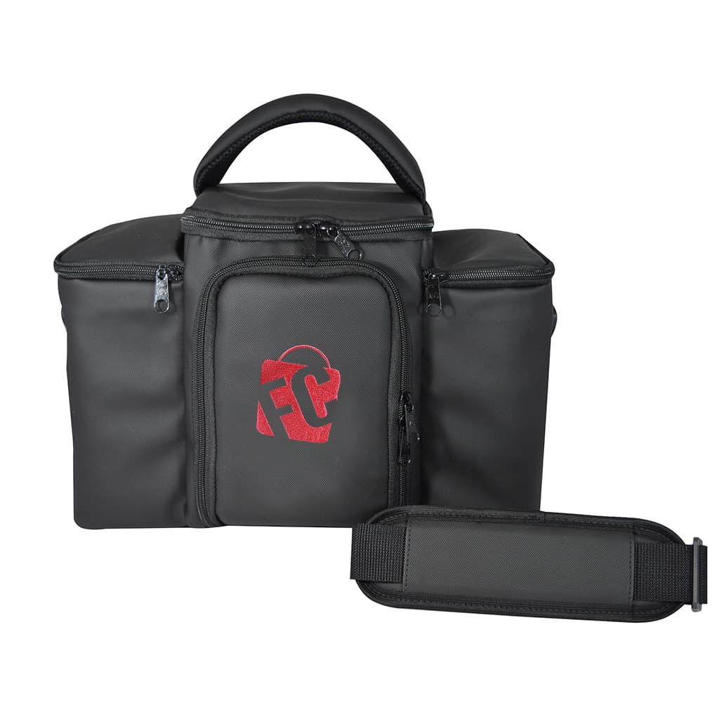 Bolsa Térmica Fitness Marmita Lacheira Academia Top Preto Com Vermelho