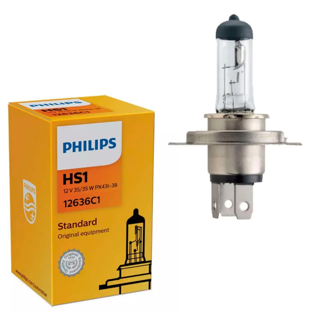 Kit 10 Lâmpadas Farol H4 Moto Philips 35/35W Original (10 Unidades)