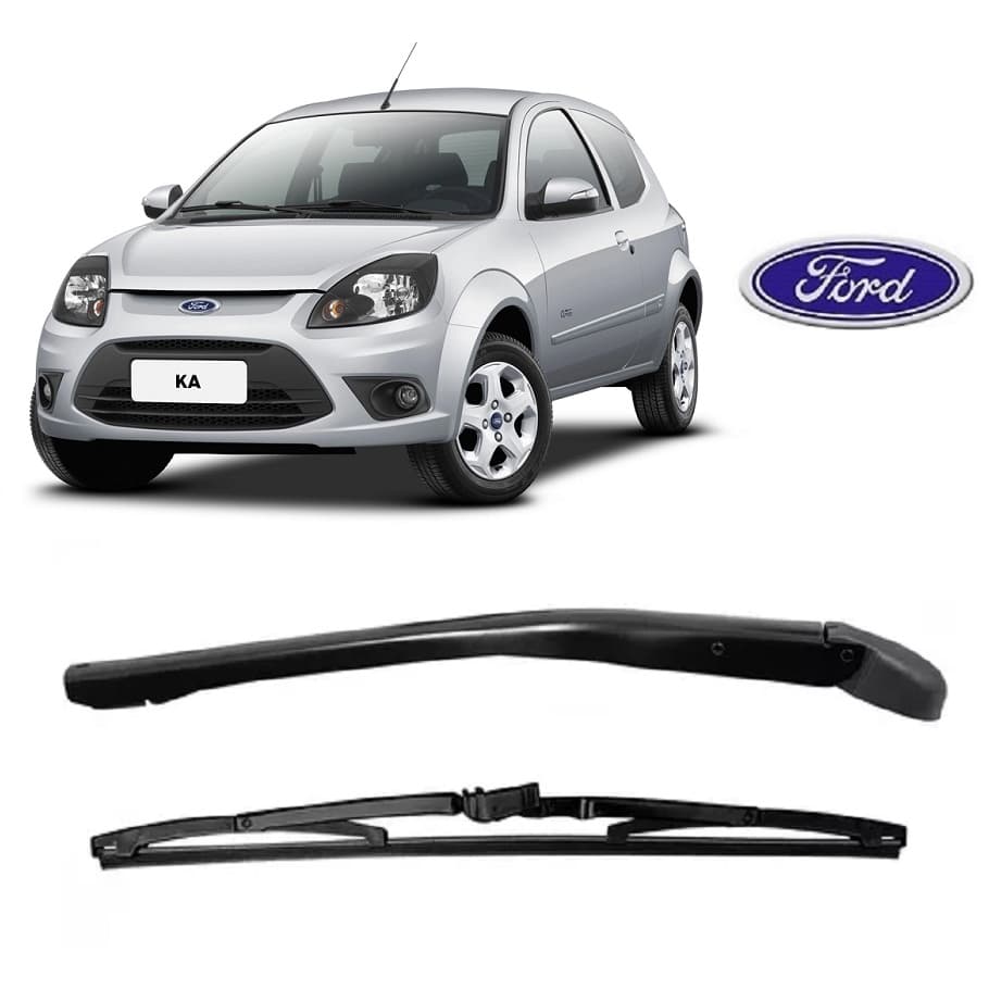 Haste / Braço completo com Palheta para Limpador de Parabrisa Traseiro para Ford Ka 2008 2009 2010 2011 2012