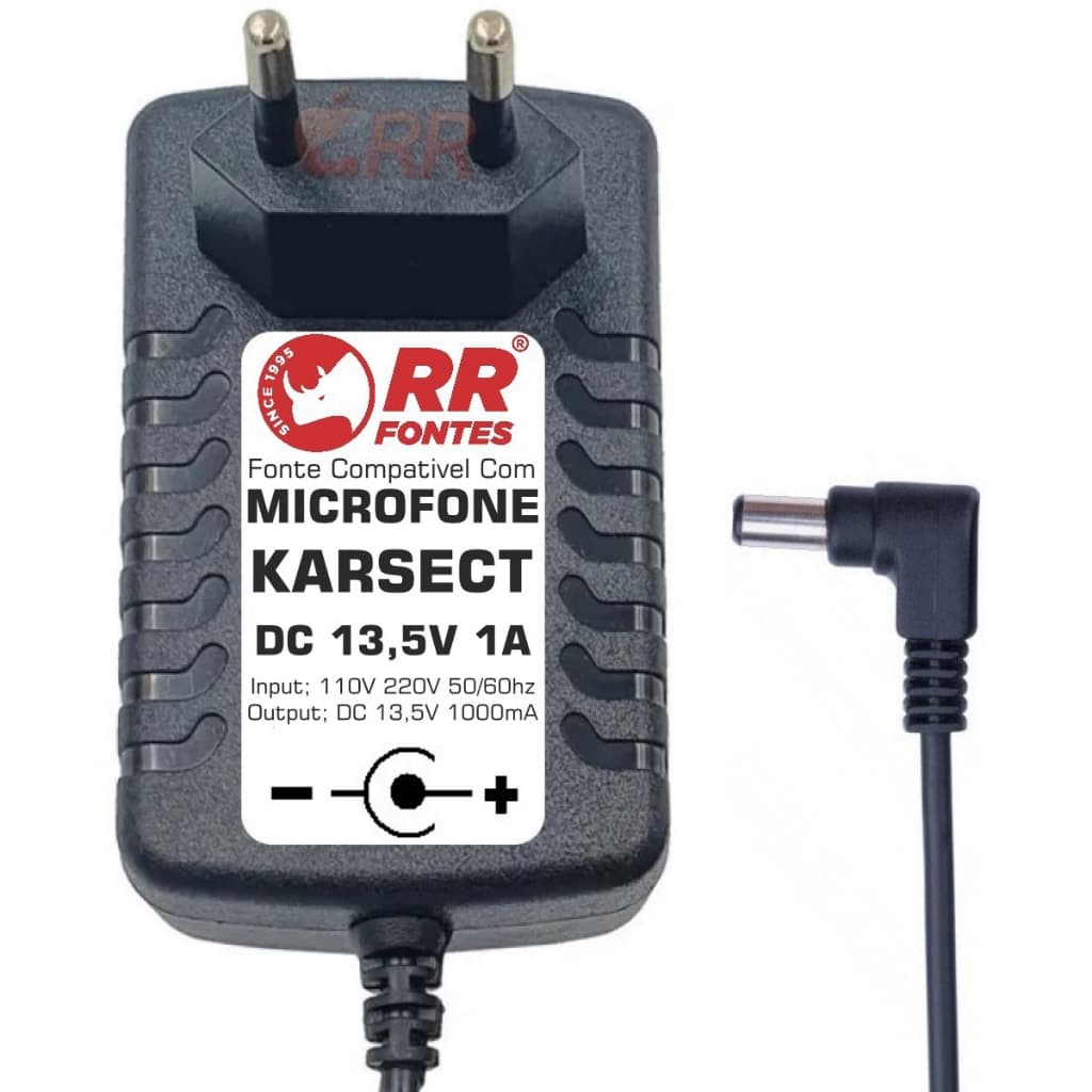 Fonte Carregador Dc 13,5v Do Microfone Karsect