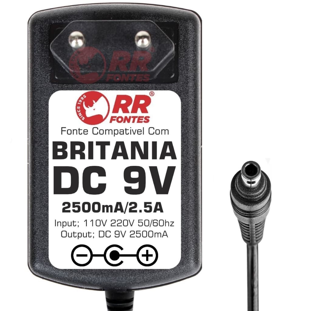 Fonte DC 9V 2.5a Para Desumidificador Britânia Automátic BDE01B