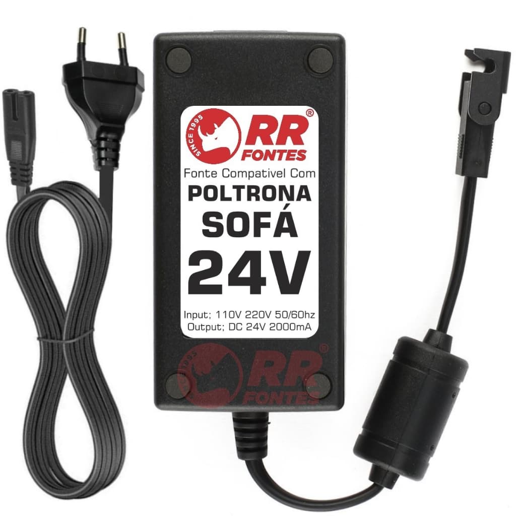 Fonte DC 24V Para Poltrona Sofá Reclinavel Eletrico Papai