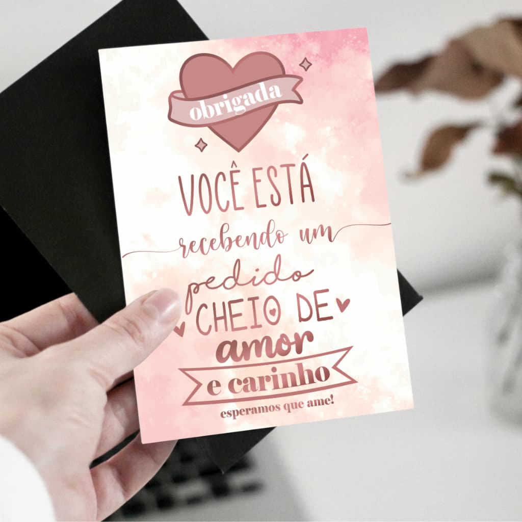 1000 folhetos agradecimento, cuidados personalizado do seu jeito
