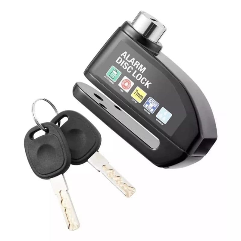Trava Cadeado de Freio Disco Alarme Sonoro para Moto