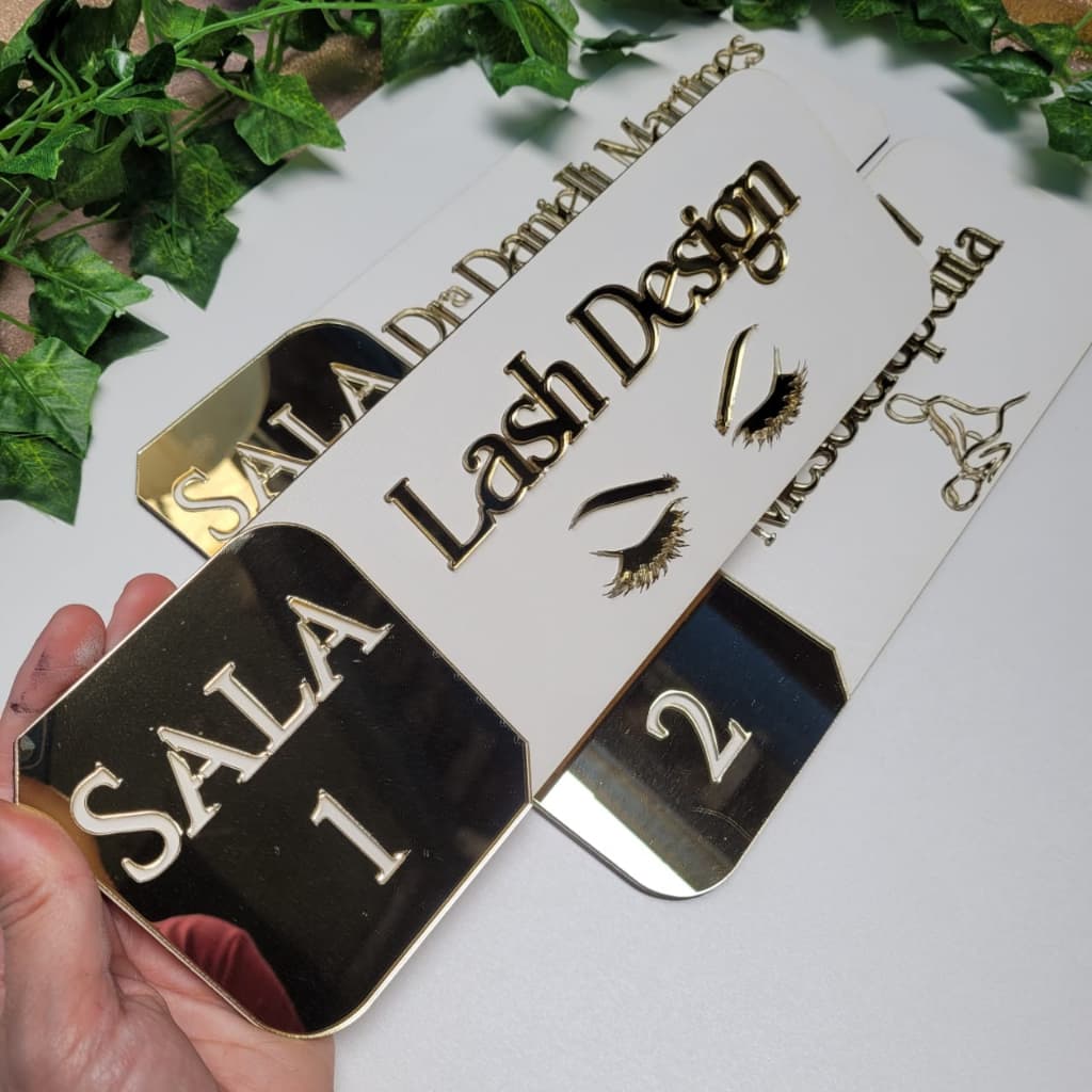 Placas Identificação/Sinalização Profissão PERSONALIZE SUA PLACA COM SUA LOGO, Salas, Copa, etc