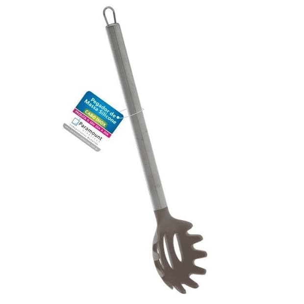 Pegador Massas Paramount Cinza silicone cabo inox - 645