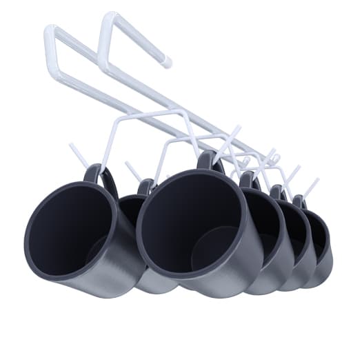 Organizador Porta Xicara Suporte Cozinha Armário Prateleira