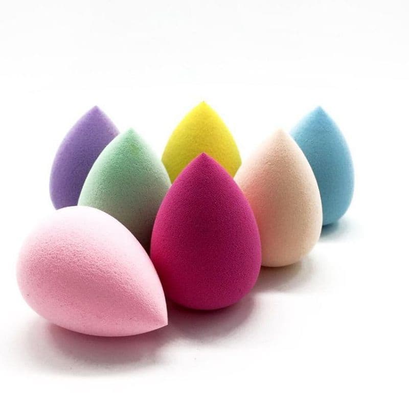 4 Mini Esponja Maquiagem Tipo Blender P/ Base, Corretivo - Esponja Maquiagem Gota