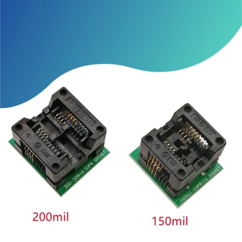 Adaptador  Soic8 Sop8 Para Dip8 Eprom 150mil para Gravador de Eprom