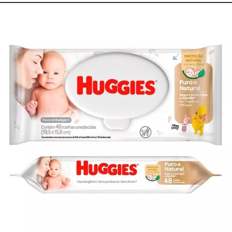 Toalha Umed Huggies Recém Nascido 48un Nova fórmula