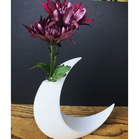 Vaso Para decoração de Mesa em Formato Lua 3D.