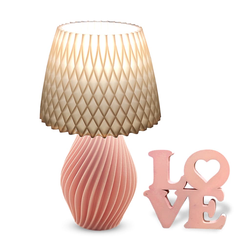 Abajur Luminária Quarto Sala E Palavra Love Decoração Criado