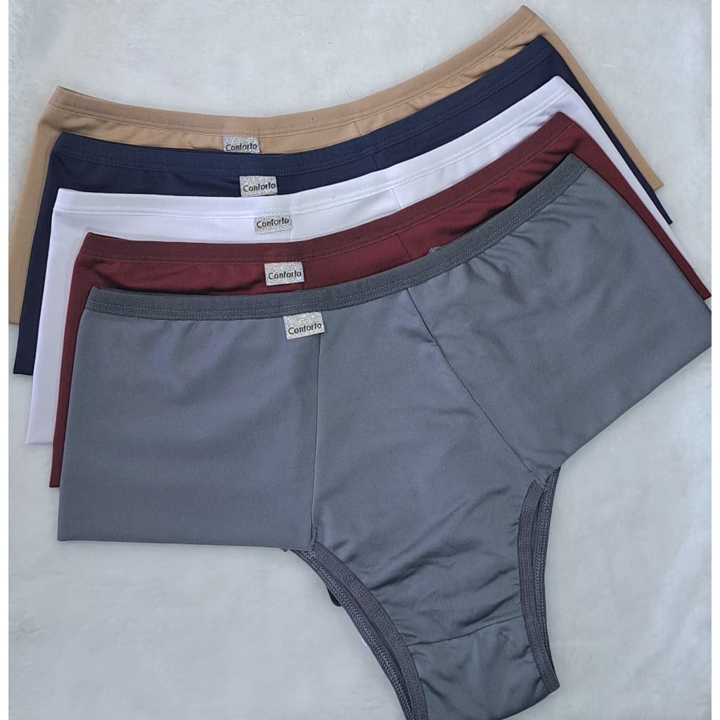 Kit 2 ou 4 Calcinhas Cós Alto tangão Pala Dupla plus Conforto Calcinha Pós Parto Calçola Gestante