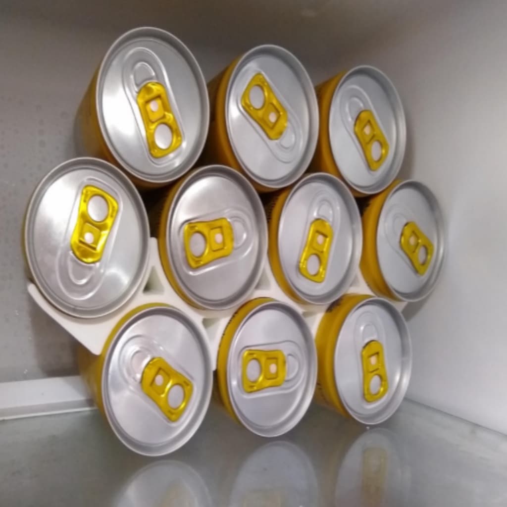 Incrível suporte organizador para latas – latão para geladeira