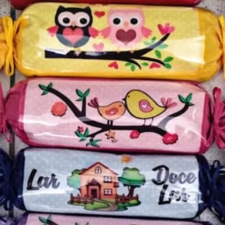 Peso de Porta Criativo Bala Plástico Decorativo Vários Estilos Resistente e Antiderrapante