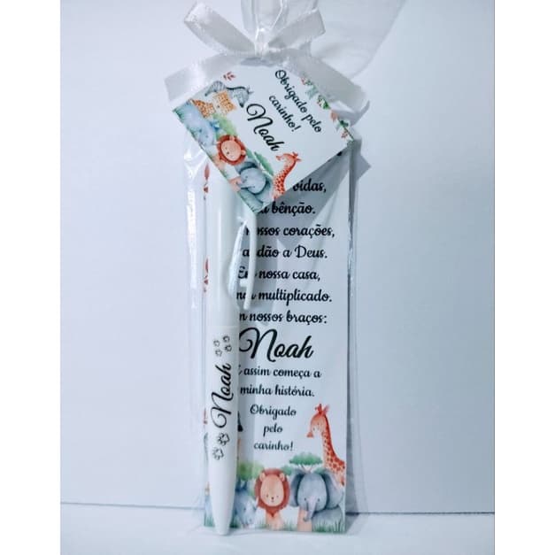 Kit  Caneta Personalizada para Lembrancinha Maternidade