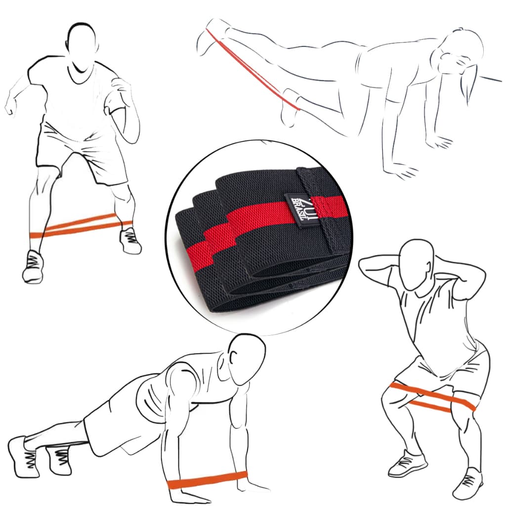 Kit Elastico Para Treino Mini Band Exercicio Em Casa Faixa Elastica Exercicio Academia Fisioterapia