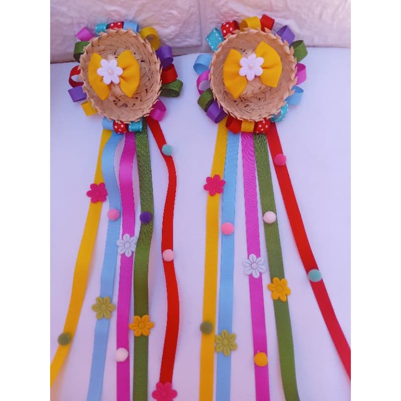 Par de laço festa junina/Laço infantil caipira