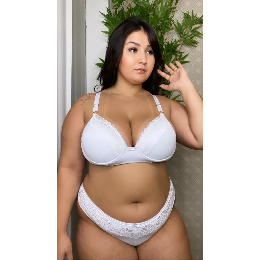 Conjunto Plus Size Cintura Alta Reforçado Conforto Marta
